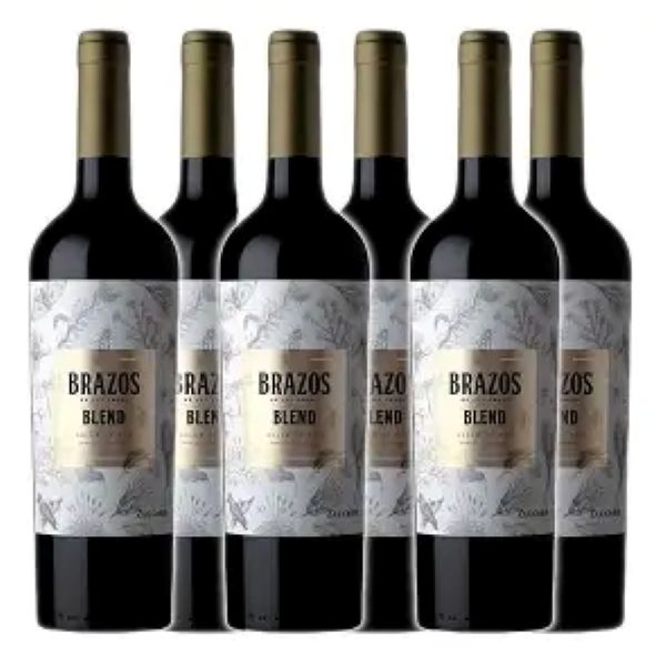 VINO BRAZOS DE LOS ANDES RED BLEND ZUCCARDI X 6 BOTELLAS 600X600