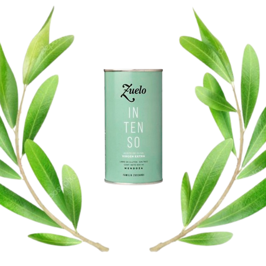 LATA CILINDRICA INTENSO 500CC CON FONDO RAMITAS OLIVA